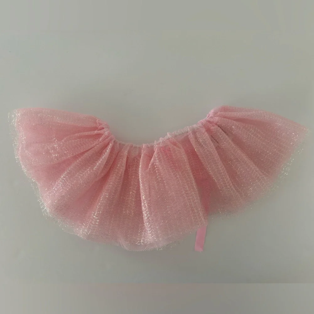 🦋 5/$25 - Ballet Pink Tulle Tutu Skirt with Ribbon for Girls